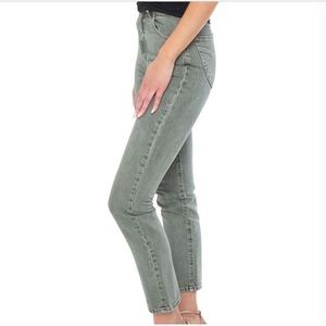 Rolla’s Dusters High Rise Green Slim Jeans